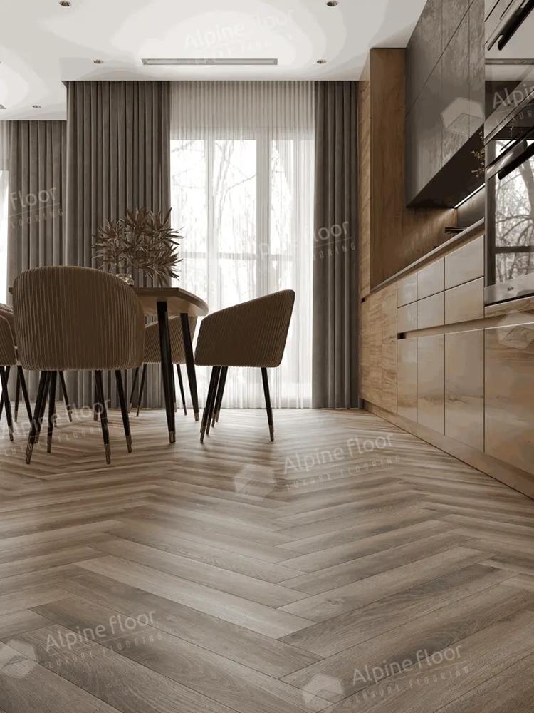 Ламинат Alpine Floor Herringbone 12 Pro LF106-14 Дуб Пикардия